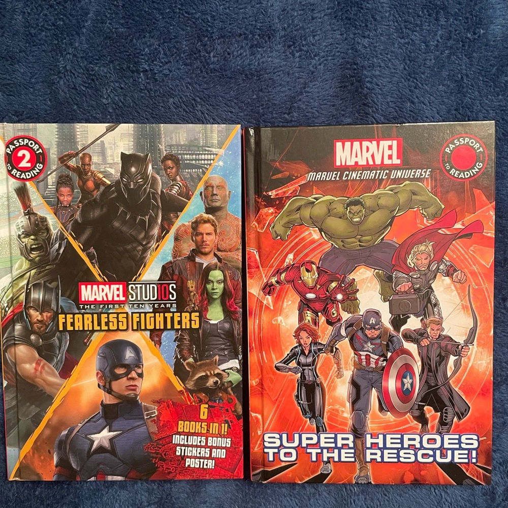 Set of 2 Marvel Passport to Reading 2 Books
